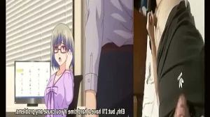 rubia hentai recibe un creampie