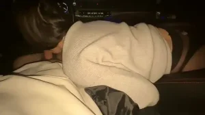 student gives amazing blowjob in car in parking lot